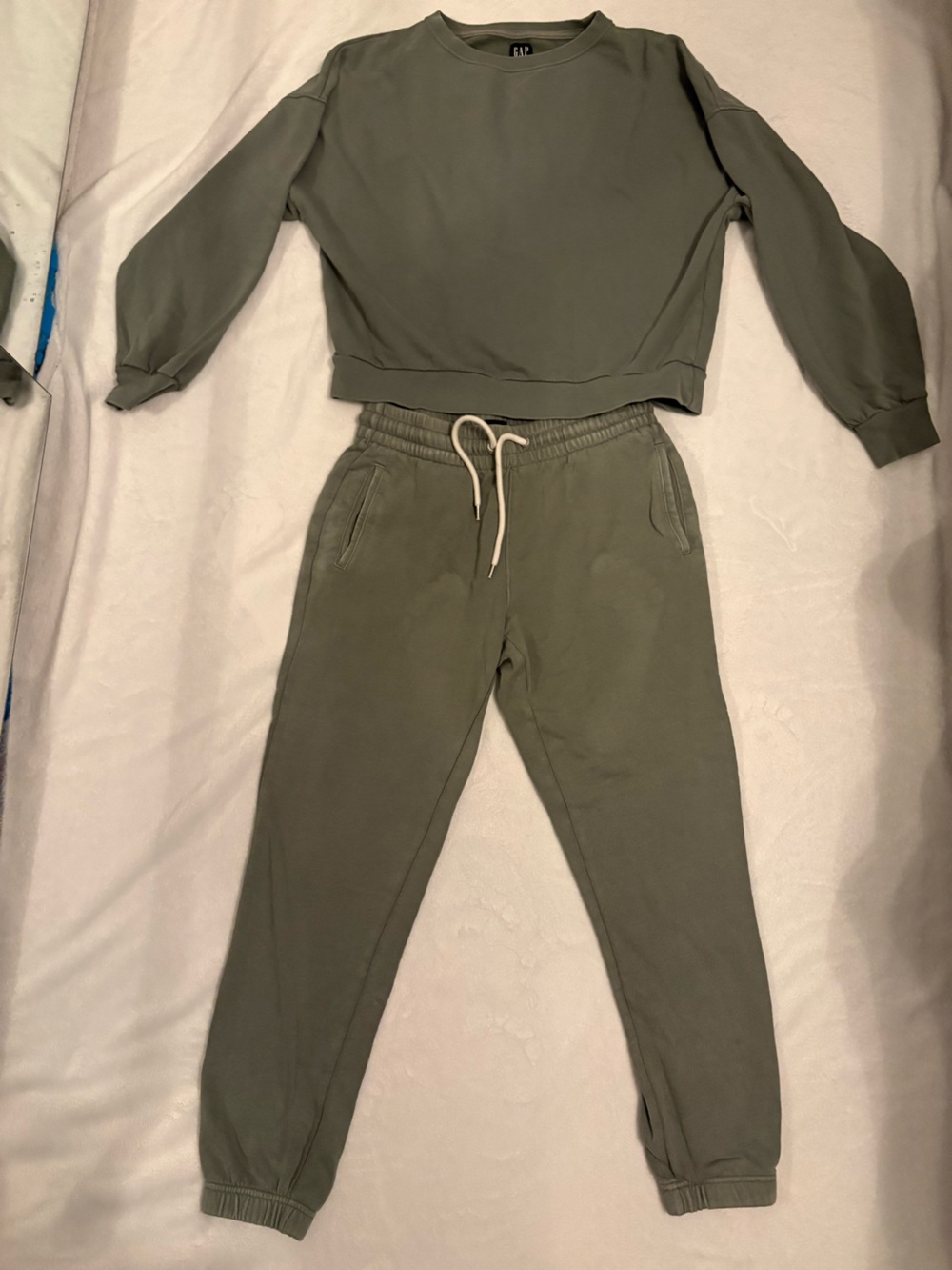 GAP Olive Green Track Joggers with Drawstring
